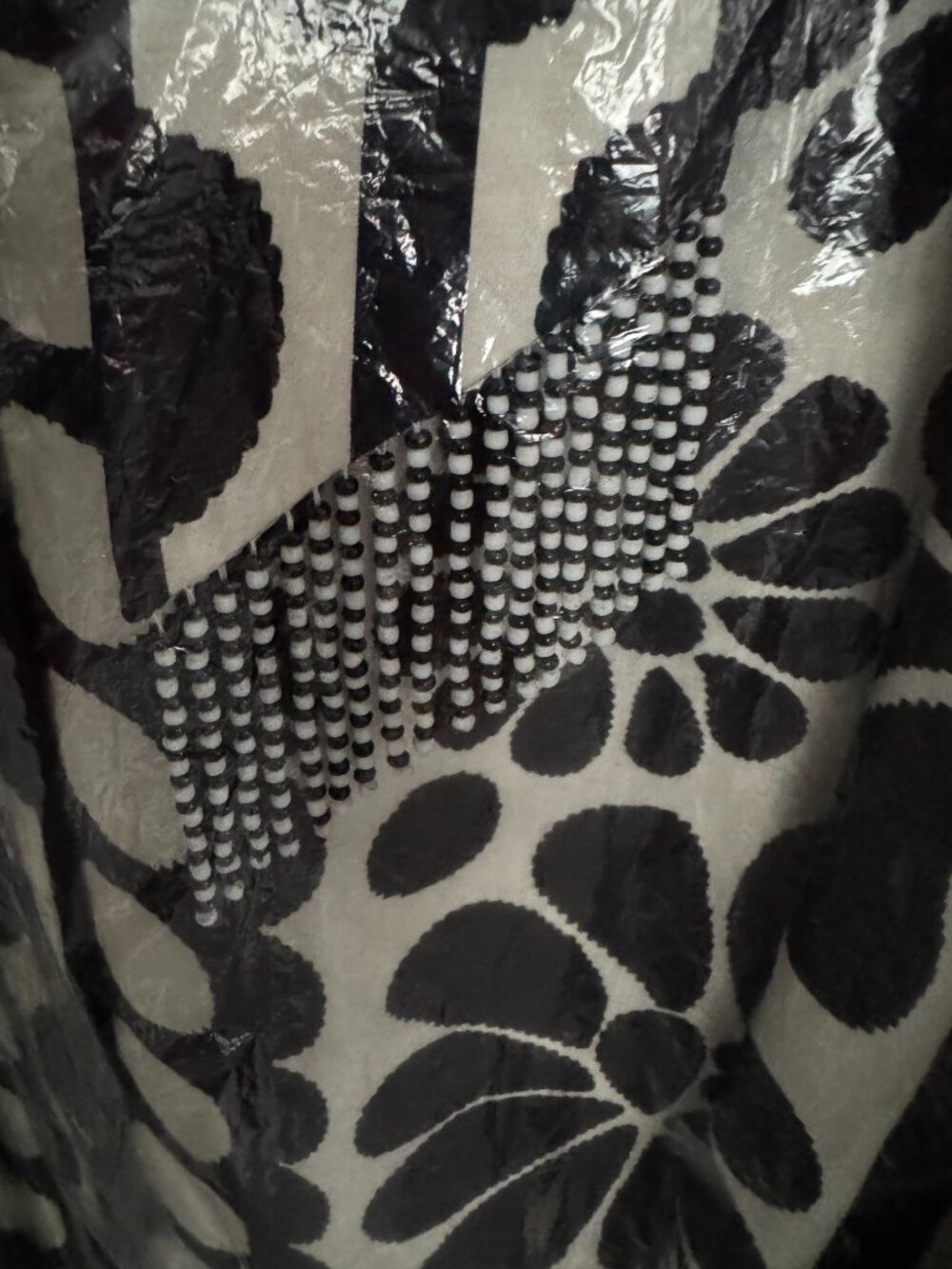FARM Rio - Palermo Long Sleeve Belted Midi Shirtdress, black & white print, XXS - Picture 12 of 12